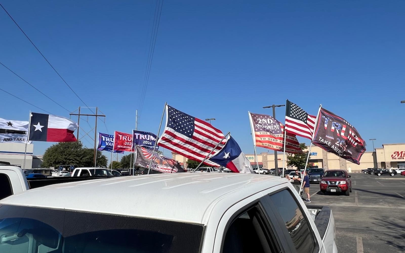 Trump caravan in San Angelo on Oct 12, 2024