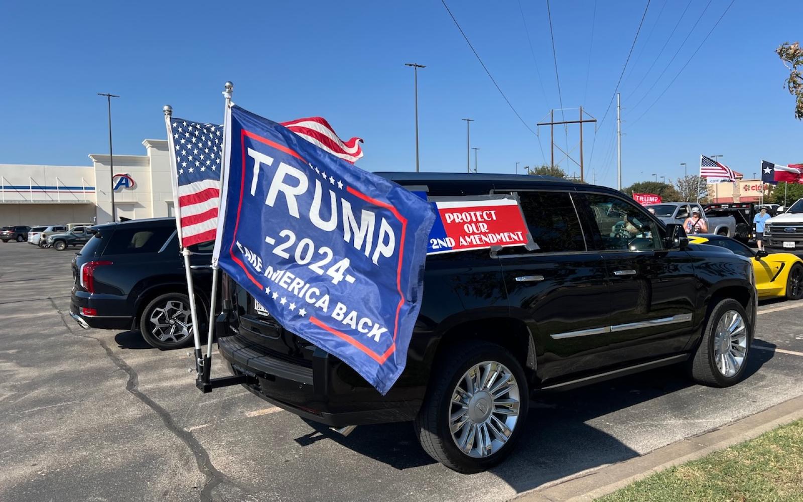 Trump caravan in San Angelo on Oct 12, 2024