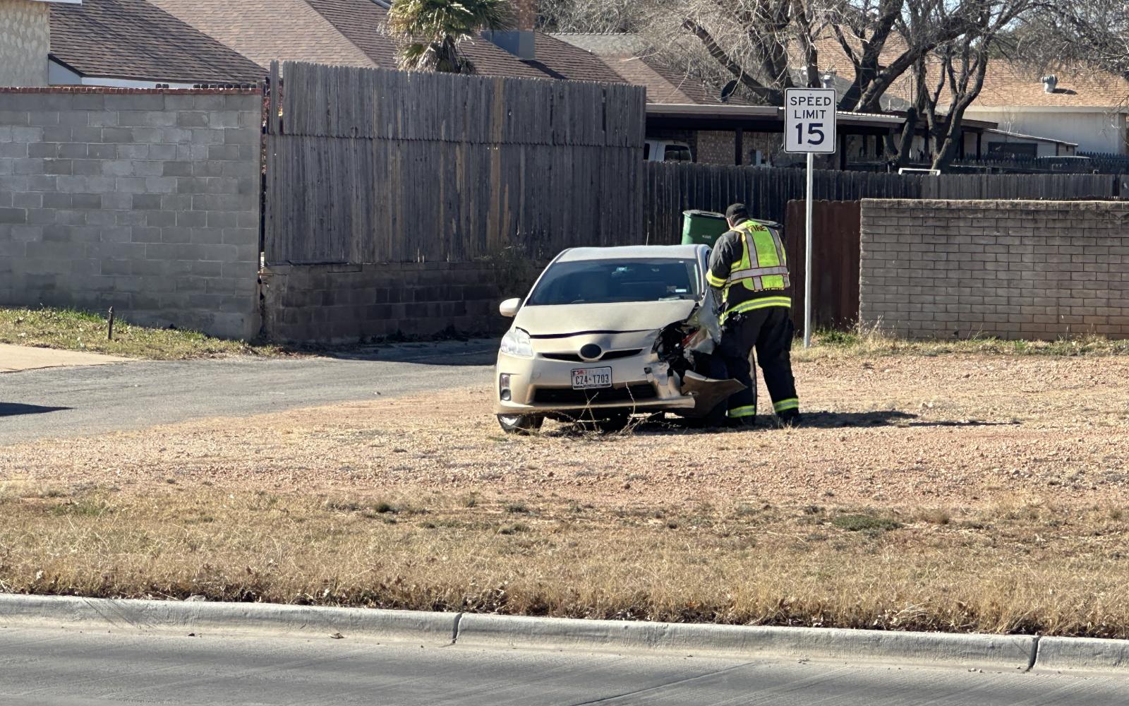 A two-vehicle crash on Southwest Boulevard on Wednesday afternoon slowed down traffic in the area.