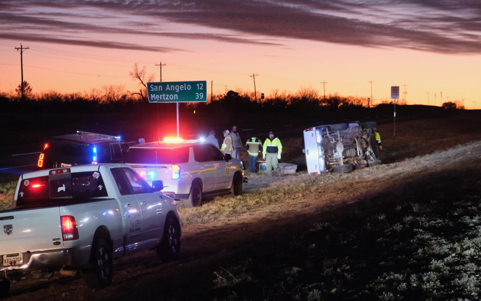 Rollover Snarls Traffic on US 67 Near San Angelo