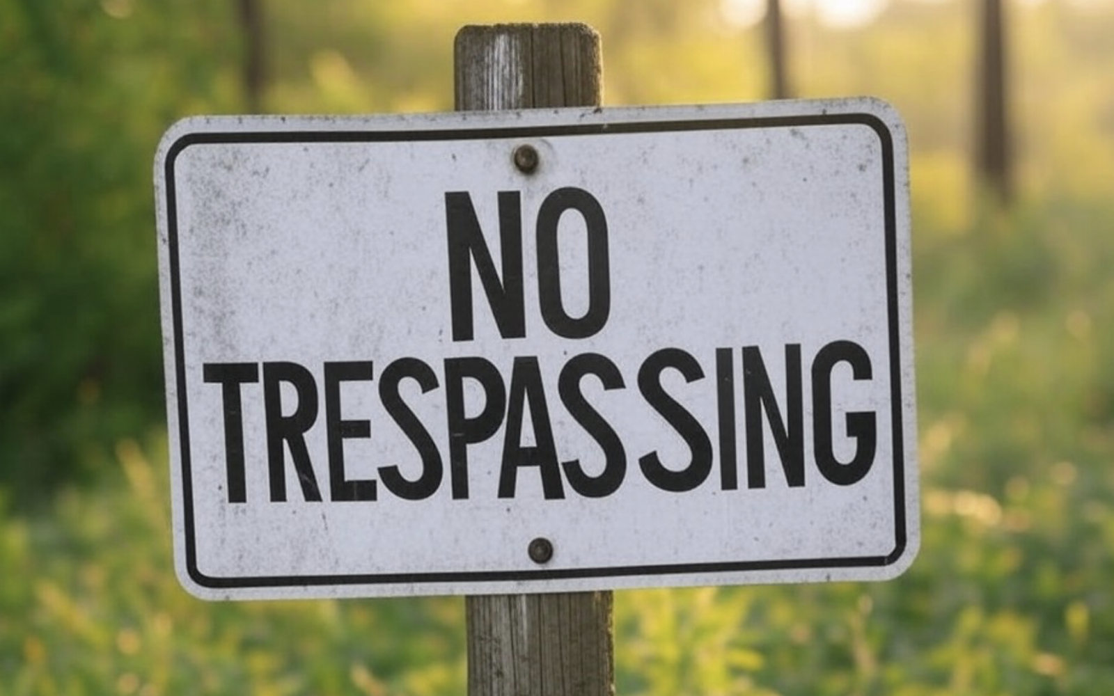 No Trespassing Sign
