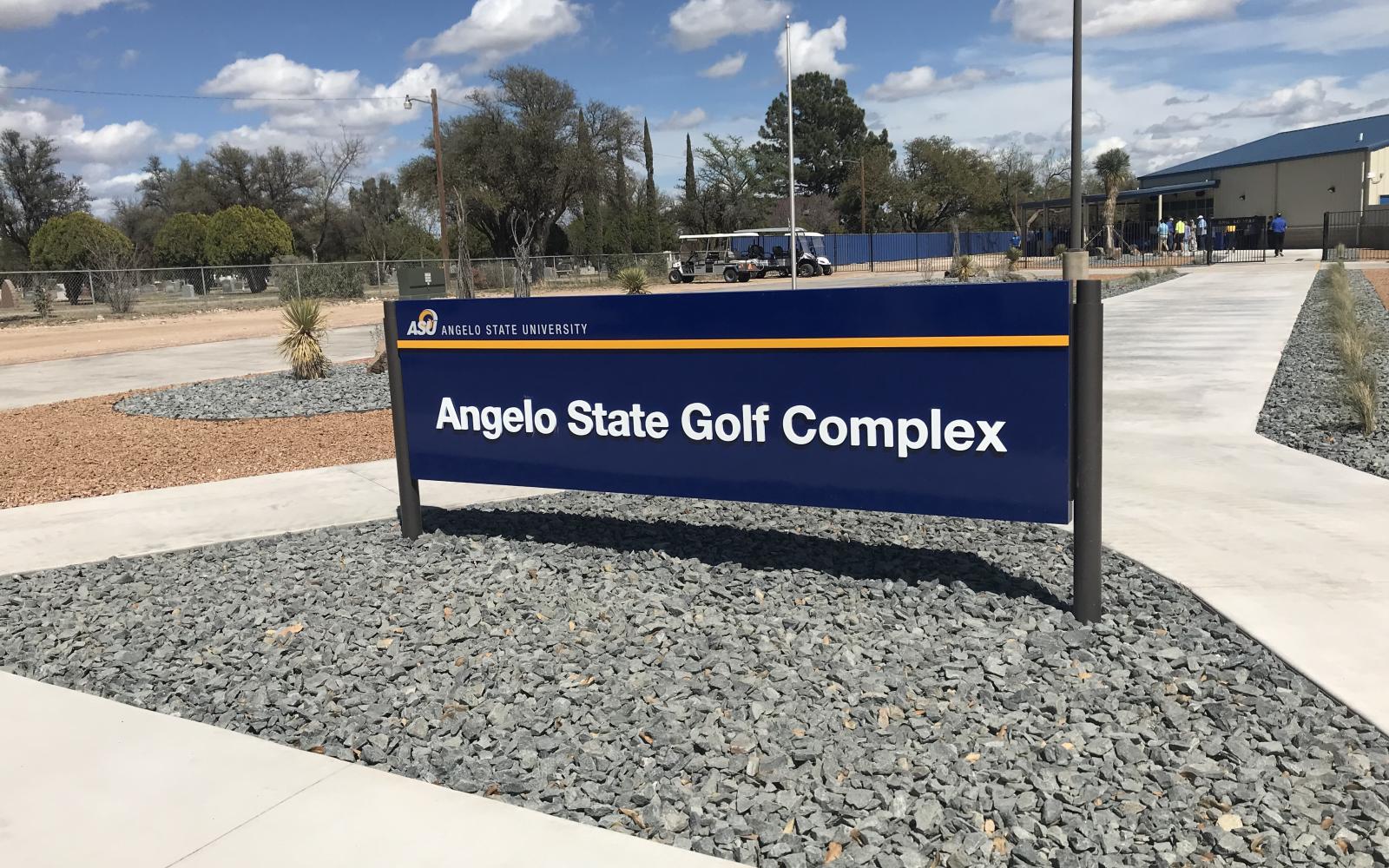Angelo State University hosted a ribbon-cutting ceremony Friday, March 28, for its new $5.2 million golf complex.