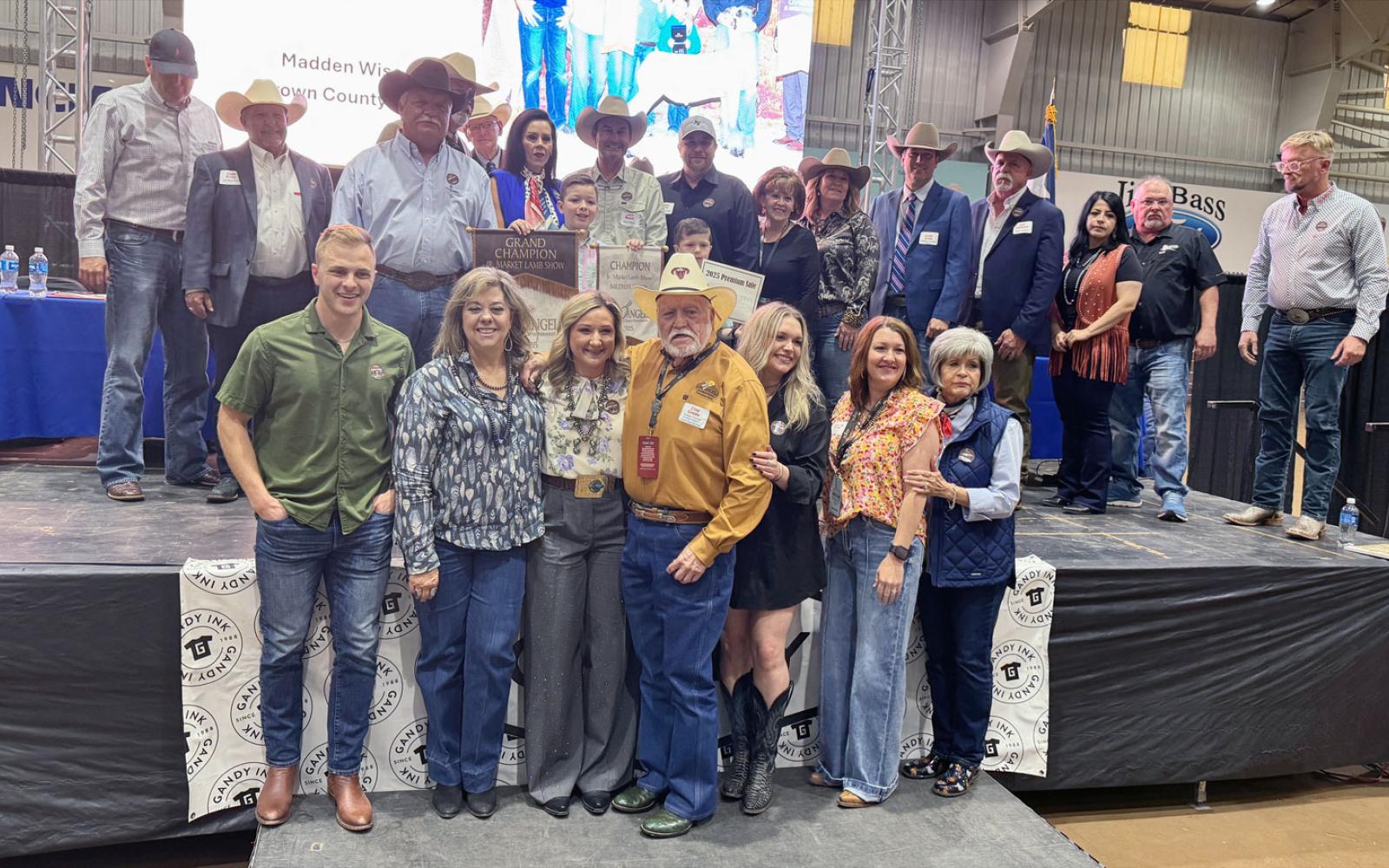 Grand Champion Lamb, shown by Madden Wise of Brown County FFA for $26,000