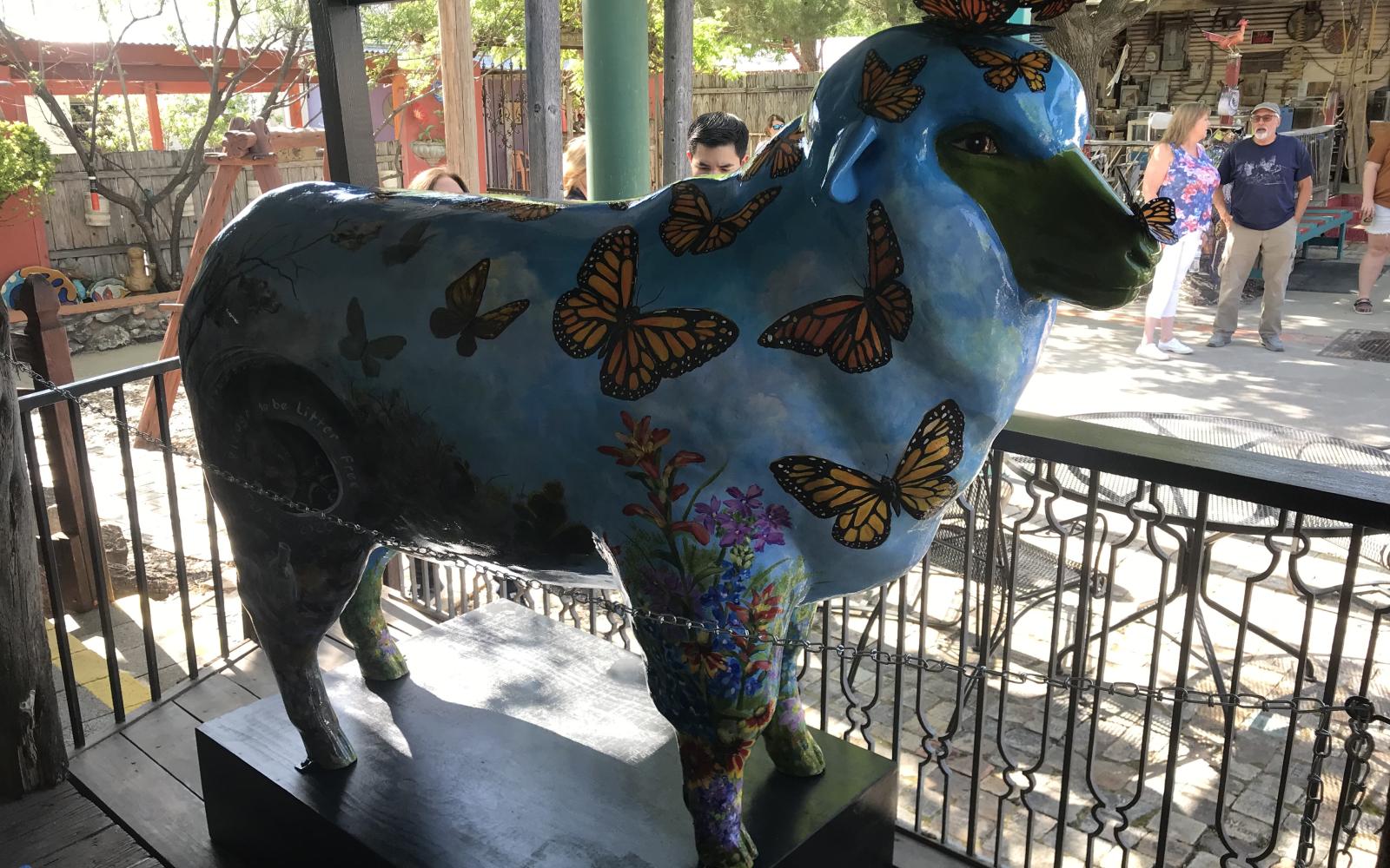 The newest member of San Angelo’s flock of fiberglass sheep was unveiled Thursday at the Chicken Farm Art Center, 2505 Martin Luther King Dr.