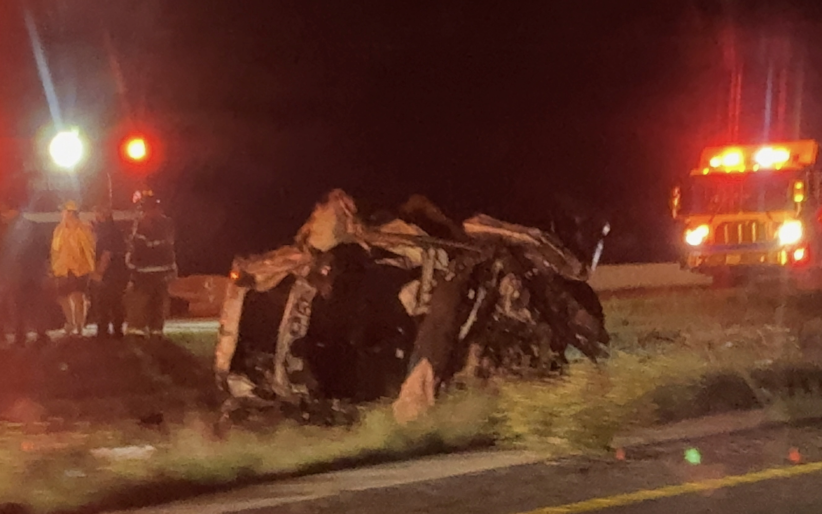 Fatal Crash Near Wall