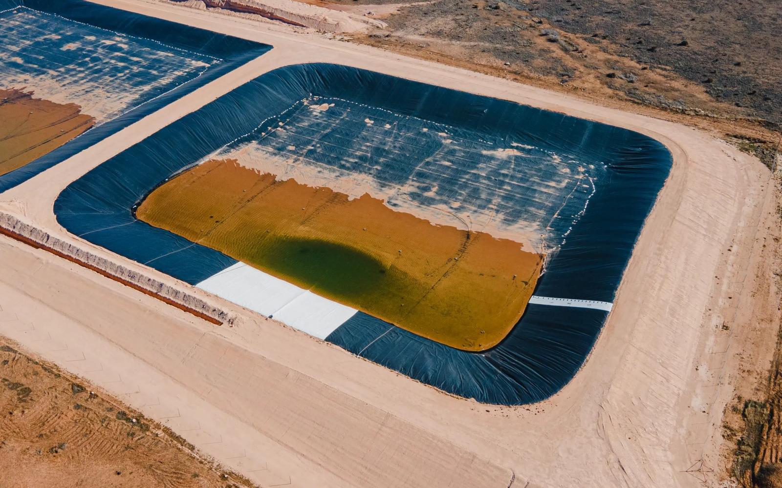 The Texas Railroad Commission approved the construction of produced water ponds to treat and recycle produced water from fracking, next to the Circle 6 Baptist Camp in the Permian Basin. Credit: Julian Mancha for The Texas Tribune/Inside Climate News