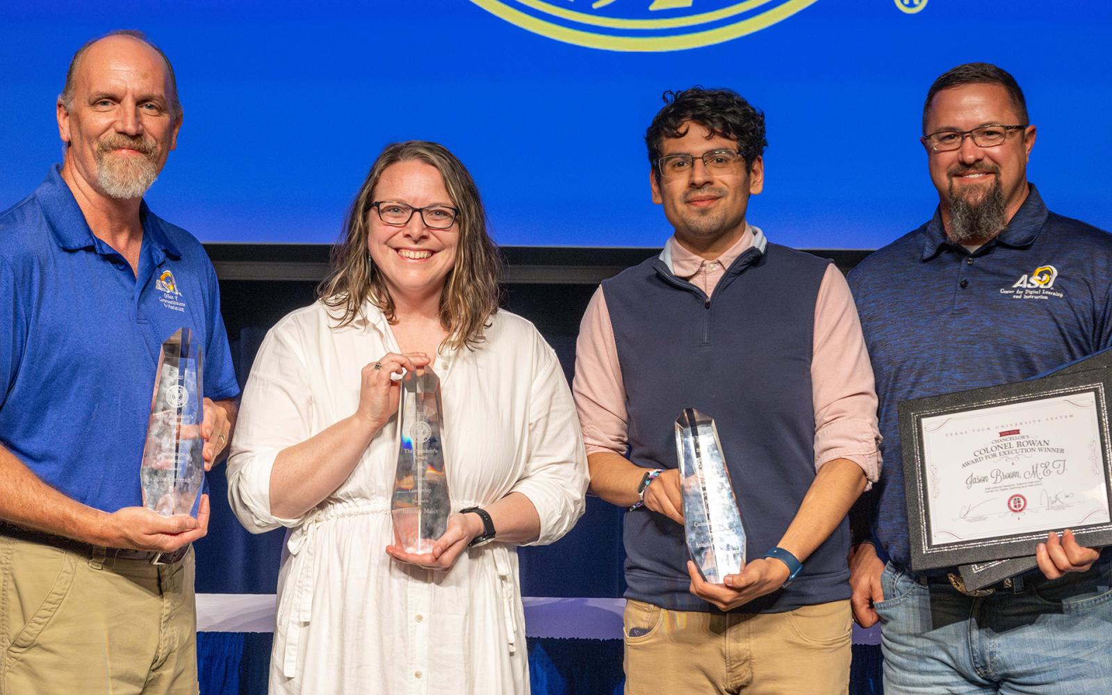 (L-R) Scott Gartman, Brittney Miller, Antonio Gallegos Jr., Jason Brown