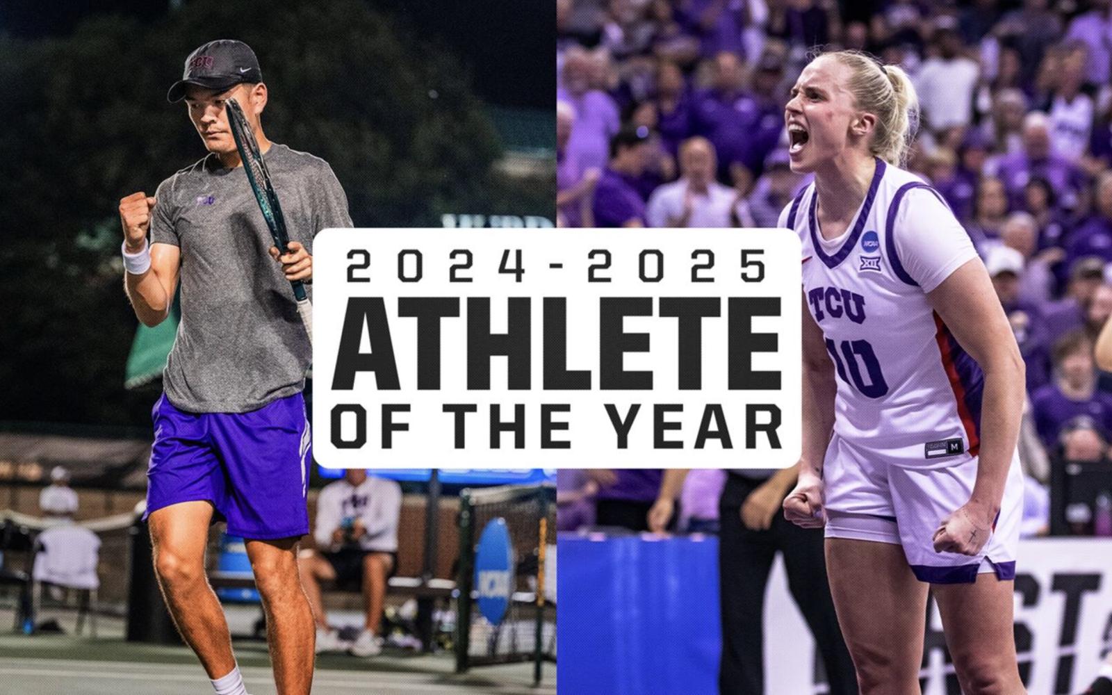 TCU's Tennis Lui Maxted and women’s basketball Hailey Van Lith