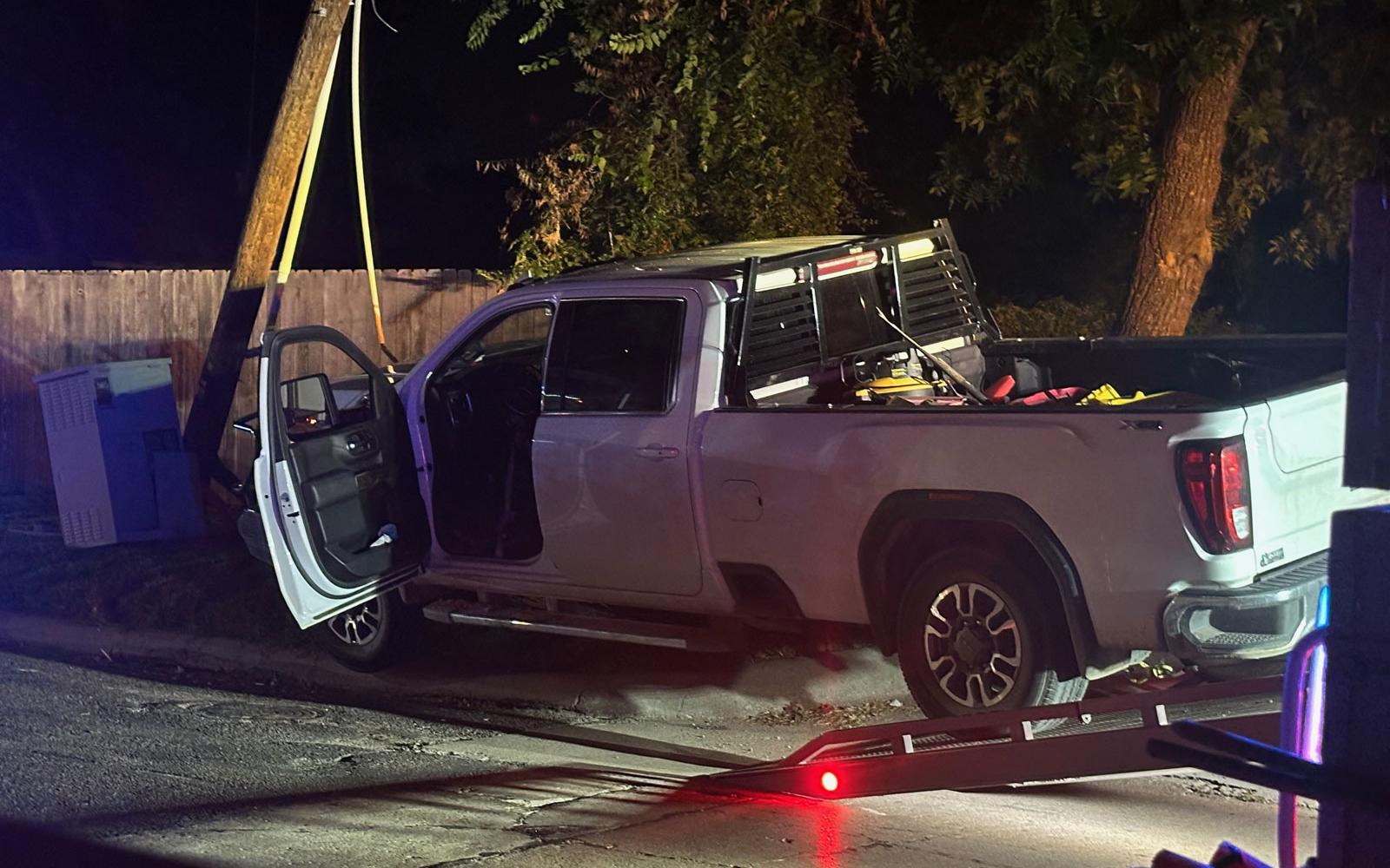 Tipsy Truck Takes Out Power Pole in San Angelo’s Swankiest Neighborhood