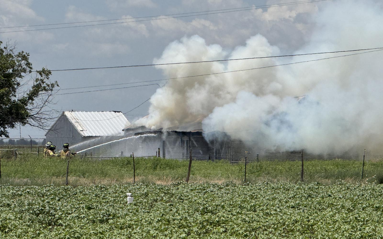 Firefighters responded to the report of a structure fire Saturday afternoon on FM 1223 outside San Angelo.