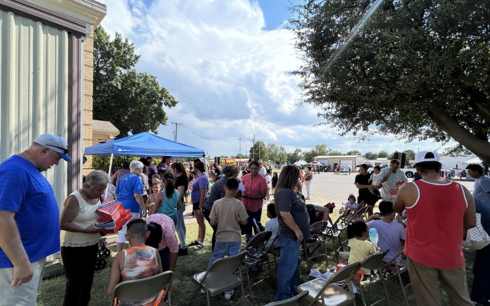 Texans on Missions hosts shoe drive at Immanuel Baptist Church