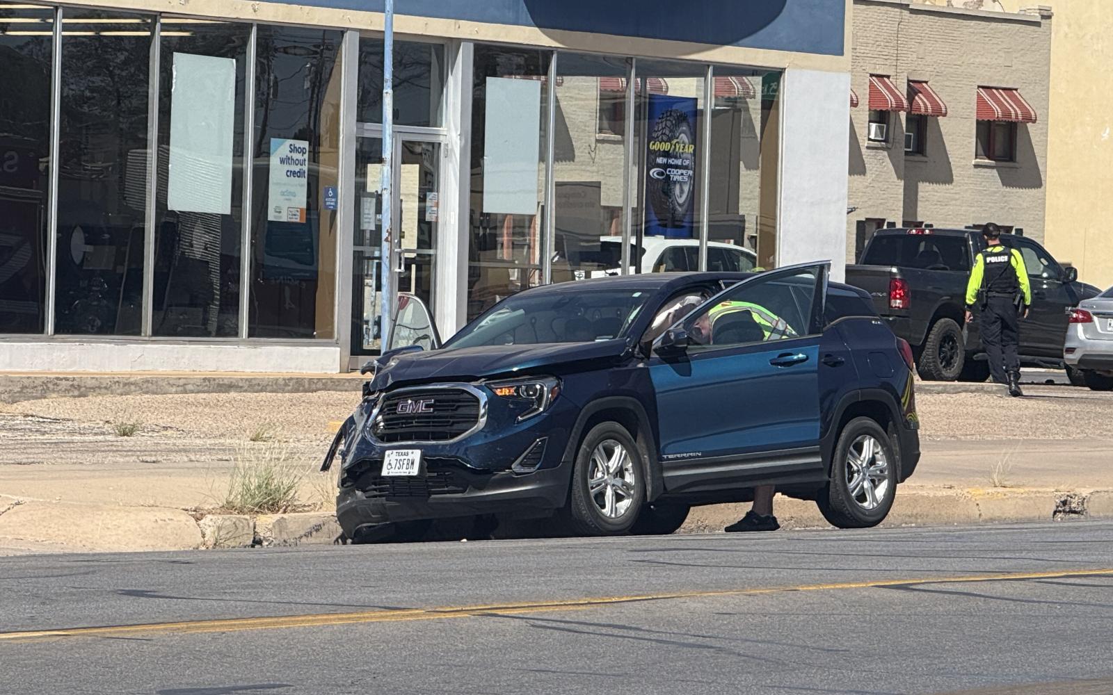 A crash shut down two lanes of traffic Tuesday at the intersection of Koenigheim Street and Beauregard Avenue.