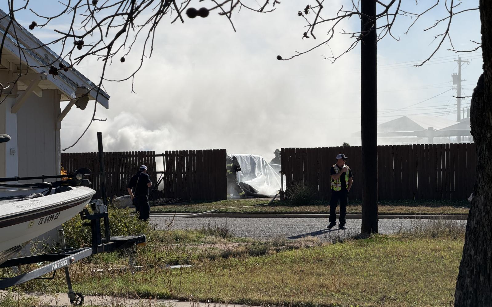 An electric vehicle fire was reported Friday afternoon in San Angelo at Randall Motors.
