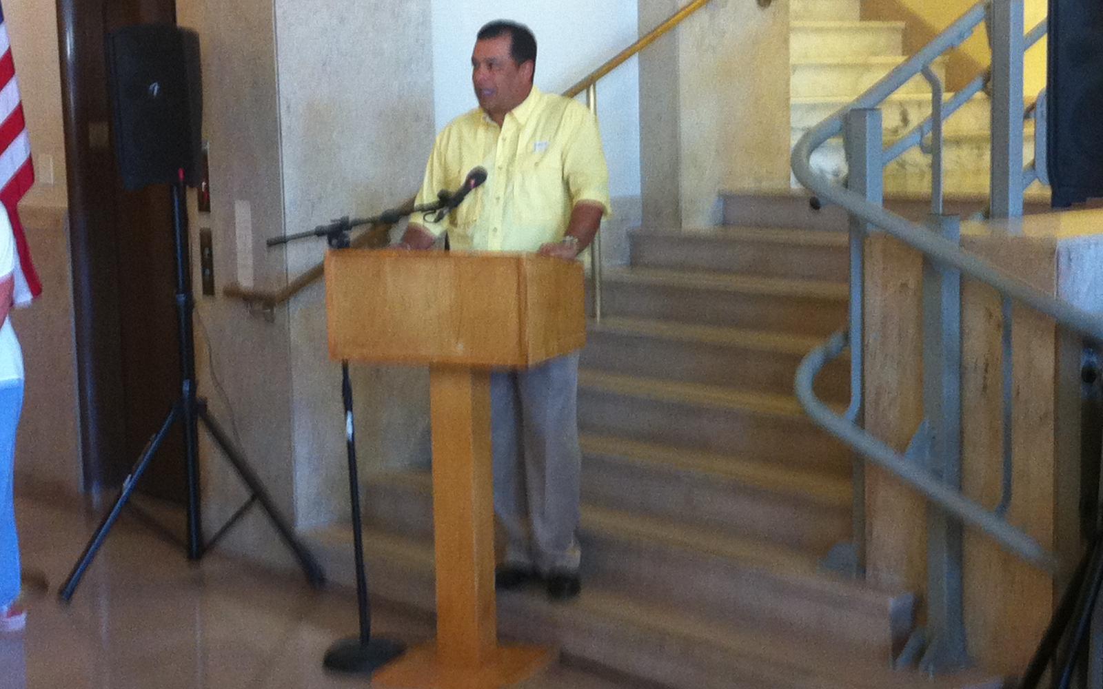 Then-San Angelo Chief of Police Tim Vasquez in 2015