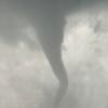 The tornado that touched down 3 miles east/southeast of Ballinger, Texas on May 2, 2024 at 1800 hours. (Tanner Tumlinson)