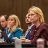 Susan Ballabina, executive vice chancellor of the Texas A&M University System, during a board of regents meeting in College Station on Nov. 13, 2025. Ballabina has been named as sole finalist for president of the system's flagship campus.