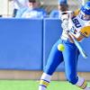 Angelo State's Kylie Forney takes a swing during the 2026 softball season.